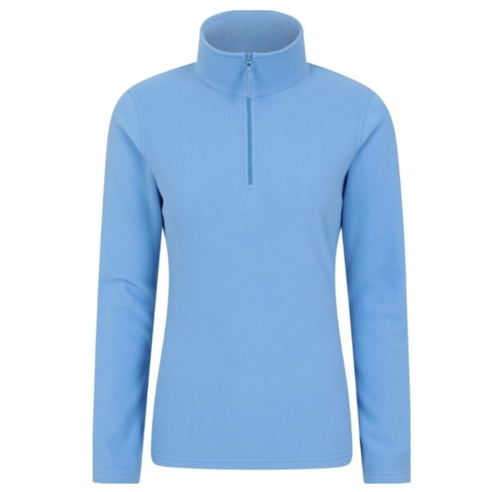 Mountain Warehouse Quarter Zip Fleece Pullover Women S Blue Winter Fall Hike Ski